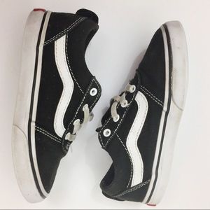 Black and White Vans Sz 10